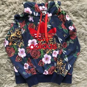 NWOT Adidas x Rita Ora floral hoodie